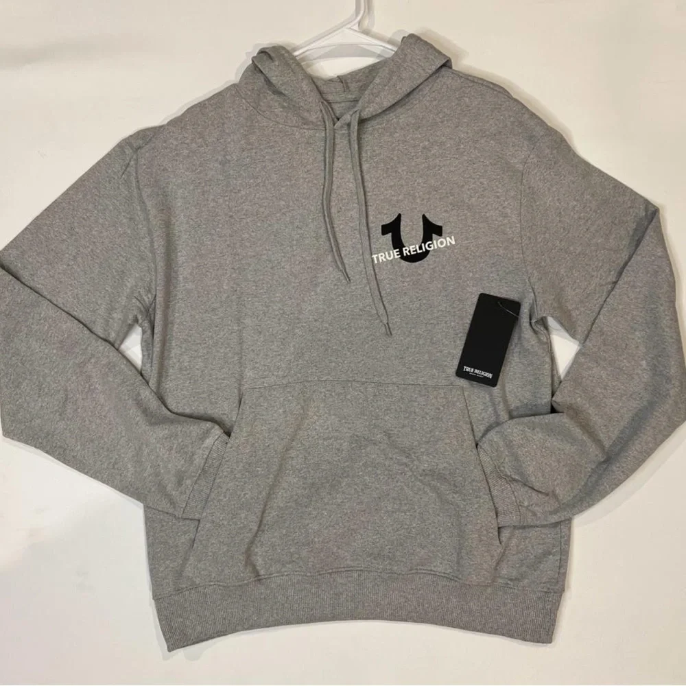 TRUE RELIGION New Hoodie Pullover Sweater with‎ Front pocket Style 108212 LARGE